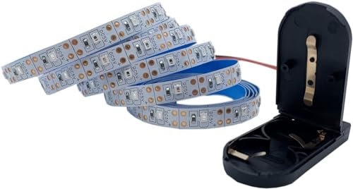 TOPXCDZ 1m 2m DC3V LED Streifen Licht 2835 SMD batteriebetriebene Flex LED Band Home Decoration DIY Lampe 8mm PCB (Purple, 2M)