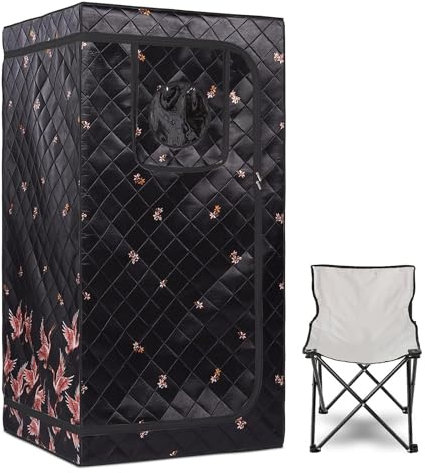 Sauna en casa, Kit de sauna de infrarrojos portátil, spa casero for una persona con temporizador, almohadilla cafactora for pies con Control remoto de temperatura mejorada,Disfruta de la sauna con ma