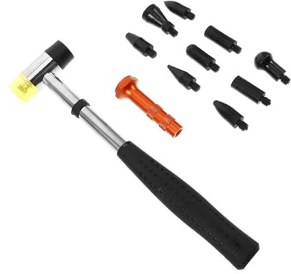 FUNOMOCYA Kit Rimozione Di Ammaccature Da Auto Martello in Gomma E Punte Versatili Riparazione Senza Vernice Per Restauro Della Carrozzeria