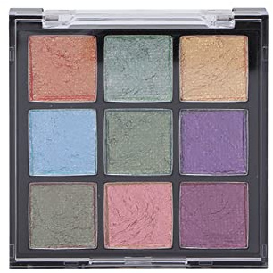 Kikumi 9 Colors Face Body Painting Kit Water Soluble Eyeshadow Pigment for Cosplay Christmas Halloween Party 18g