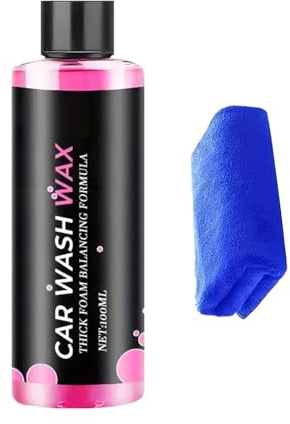 Cera detergente per auto | 100 ml schiuma di lavaggio auto – Rivestimento in ceramica detergente per veicoli – per dettagli, lucidatura, parabrezza, finestre, interni, esterni, SUV, garage, casa