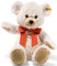 Steiff Kuscheltier Lilly Schlenker-Teddybär, Süßes Stofftier mit Kunststoffaugen, Kinder, Jungen & Mädchen, Plüschtier 40 cm, Weiß, 111945