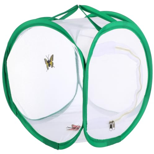 iplusmile Foldable Butterfly Cage 12 Inch Multi-Function Insect Mesh Breeding Box with Mosquito Net for Indoor Outdoor Plant Cultivation and Mantis Observation