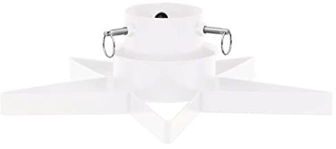 vidaXL Christbaumständer Weihnachtsbaumständer Tannenbaumständer Baumständer Weihnachtsbaumhalter Weihnachtsbaum Ständer Halter Weiß 47x47x13,5cm