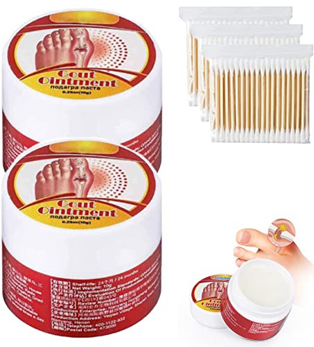 Yagerod Urigone Heilsalbe Für Gicht, Creme Zur Linderung Von Ballenschmerzen, Creme Zur Linderung Von Ballensteifigkeit Und Zur Linderung Von Gichtschmerzen (2Stück, 10g)