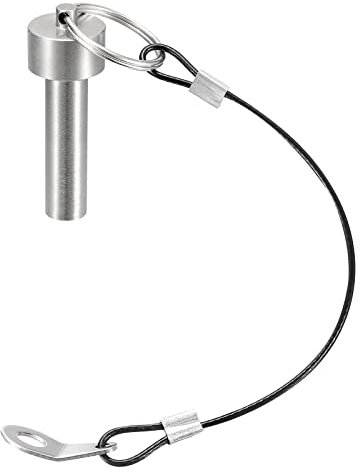 QUARKZMAN Pasadores de Bloqueo Magnéticos, Pasador de Liberación Rápida Tipo Imán de Acero inoxidable 304 con Anillo de Empuje y Cuerda de 24,5 cm (10mm-35mm)