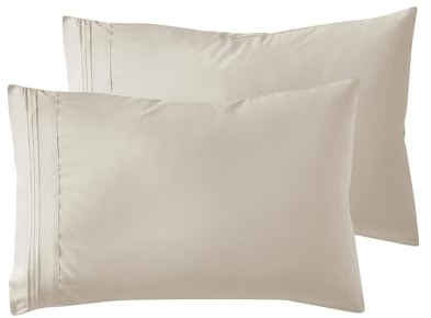 Nestl Linen Pillow Cases Size Set of 2, Soft Pillow Case, Microfiber Pillow Cases 2, Pillowcases, Envelope Closure Pillowcase, Pillow Covers Size, 20x30 Inches