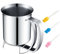 Distributeur de pâte à crêpes, en acier inoxydable, 800 ml, avec poignée à presser, outil de cuisine pour la cuisson de gâteaux, cupcakes, crêpes, gaufres, crêpes