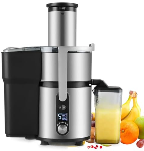 Spremiagrumi industriali, spremiagrumi rapido da 1250 W, spremiagrumi in Acciaio Inossidabile, estrattore centrifugo, separazione dei residui di Succo, Regolazione a 5 velocità