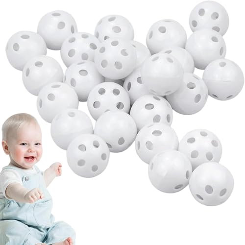 24 Stück Rasselkugeln,Rassel Zum Einnähen,Rasseln Zum Einnähen,Rassel,Rasseln,Knisterfolie Zum Einnähen,Quietscher Zum Einnähen,Rasselbälle,Squeakers Noisemaker,Quietscherm Rasselbällen(24mm)