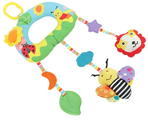 Qcwwy Juguete del Coche de bebé, Juguete Educativo del Gel de la Dentición del Poliéster Suave para las Actividades Infantiles Al Aire Libre (triángulo)