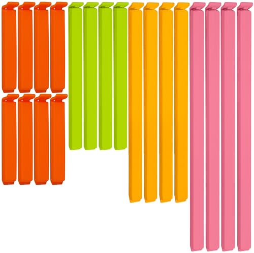 40 Pcs Food Clips For Food Storage Bags - 4 Assorted Sizes & Colors, Freezer And Microwave Compatible Food Bag Clips, Reusable Bag Clips For Food Storage Plastic Bag Sealers, Airtight (Pack Of 40)