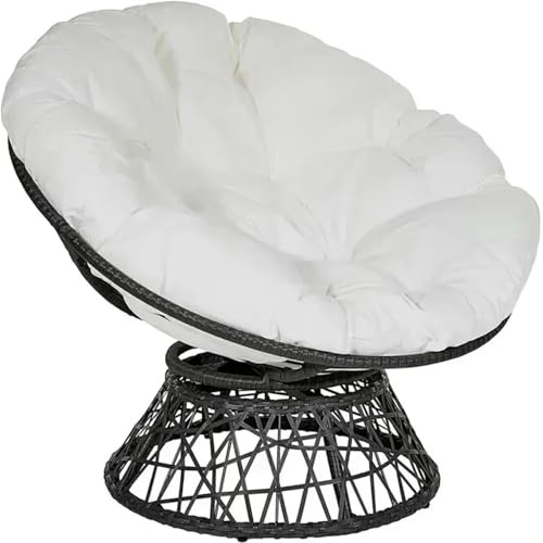XCTDSVAH Trädgårdsstolsdyna 60/80/90/100 cm rund kudde golvkuddar sittdyna trädgård soffa hem soffa (vit, 80 x 80 cm)