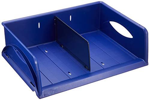 Leitz Ablagekorb Querformat A4 Maxi, Ideales Sortier- und Ablagesystem für Poststellen und Kopierräume, Blau, Sorty, 52300035