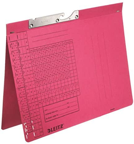 Leitz Pendelhefter Combi, Amtsheftung, Manilakarton, rot