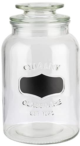 Produktbild APS Tarro de cristal con espacio para etiquetas. Recipiente de cristal con capacidad de 1,5 litros