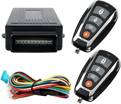 Dispositivo di allarme antifurto per auto, allarme localizzato remoto Riloer 60-100 metri, con scatola di controllo + 2 telecomandi di chiusura centralizzata dell'auto sostitutivi