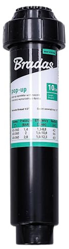 Purepower Arroseur Escamotable 4' 10 cm, Arrosage de Gazon, Arrosage de Jardin | Arrosage avec Buse 360°, Hauteur d'élévation, Arrosage par Aspersion