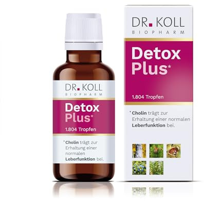 Detox Plus von Dr. Koll - Nahrungsergänzungsmittel für die Leberunterstützung, 50 ml