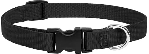 ieron Collari regolabili in nylon con campanello, anti-smarrimento, per piccoli animali da fattoria, capra, pecora, mucca, nero