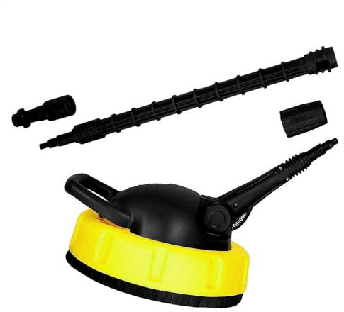 High Pressure Surfaces Cleaner for Kar-cher K 1 -K7, Long Handle Pressure Washer Rotary Brush, Pressures Washer Accessories for Outdoor Patio Car Cleaning