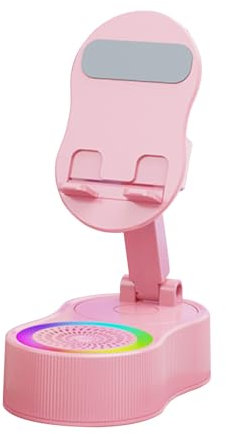 Porte-téléphonie mobile | Table du support de téléphone portable de 6,3 pouces | Support téléphonique réglable avec haut-parleur microphone, idéal pour les conférences vidéo, les flux en direct et