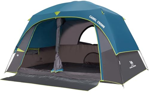 CAMEL CROWN Camping Tents for 6 Person Tent,Weatherproof Tent with Rainfly & Carry Bag,Family Camping Tent for Outdoor
