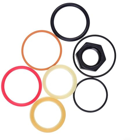Hasaller Kit di guarnizioni per cilindro idraulico 7135558 per Bobcat 220 320 322 753 763 773 7753 Set di riparazione per attrezzature pesanti Guarnizioni in gomma per fermare perdite e ripristinare
