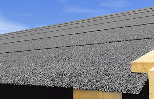 Karibu Dachbahn für Satteldächer | Schwarz | 3 mm Stark, 5 m x 0,5 m, 2,5 m Wetterfest und Vielseitig für Gartenhaus, Carport und mehr