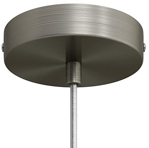 Creative-Cables Juego de embellecedor para lámpara, cilíndrico y metálico