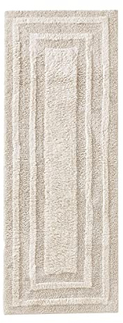 Eddie Bauer Home Soft Tufted Cotton Bathroom Decor, Super Absorbent & Quick Dry, Light Grey, 5' x 1'10 (Rectangular)