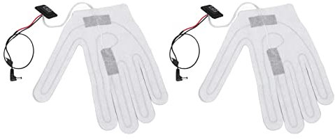 Akozon Handschuh-Heizblatt, Elektrische Folie, Ersatz-Gleichstrom-Heizkissen für Handschuhblatt, 2 Stück, 3 Gänge Verstellbar