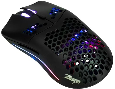 XuanGui Wired Gaming Mouse RGB,Pc Gaming Mice,16000 DPI Sensor, 7 Programmable Buttons, Dynamic RGB Light up, Corded USB Gamer Mouse for Computer（Black）