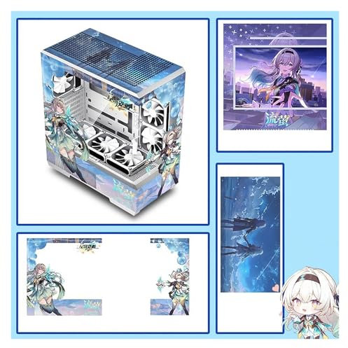 Boitier ATX Boîtiers D'ordinateur, Boîtier De Jeu PC Mi-tour ATX/M-ATX/ITX - Port E/S TPYE-C Avant - Verre Trempé - 10 Positions D'installation Du Ventilateur - Installation De Refroidissement Par Eau