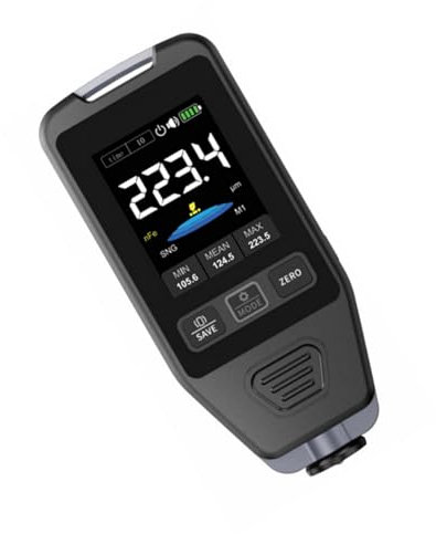 PLCPDM Medidor Espesor Recubrimiento Digital Recargable 0-1400 Μm LCD Pantallas Pintura Medidor Pintura Car Pintura 0.1 Μm Resolución