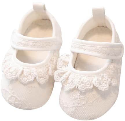 Zapatos de piso para bebé con dije de flores para niñas que aprenden a caminar, encantadores recién nacidos, primeros caminantes, zapatos para aprender a caminar, con agarre de suelo para niños