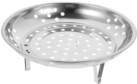 Healifty Plateau Vapeur Acier Inoxydable avec Insert pour Casserole Résistant et Ventilé pour Légumes Poissons et Cuisson Vapeur Maison