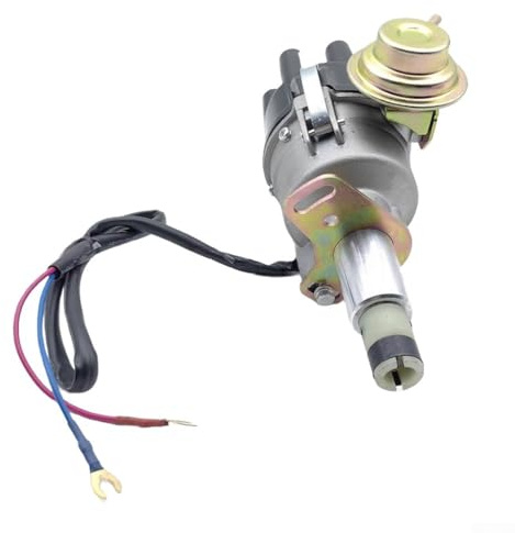 Yuanpgky Electronic Ignition Distributor for 240Z 260Z 280Z 280ZX 6L 1970-1983 - Compatible with OEM 22100-V2600, Black & Silver Plastic and Metal Engine