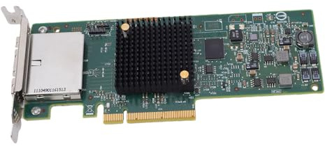 Dpofirs SAS 9207-8e HBA-adapter Mångsidig 8-portars PCIe 3.0 X8 för virtualiserings- och NAS-lösningar