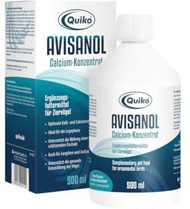 Quiko Avisanol - Calcium Concentrate 500ml - For pet birds, racing pigeons & chickens - Promotes bone & eggshell formation - Supports feather formation & moulting