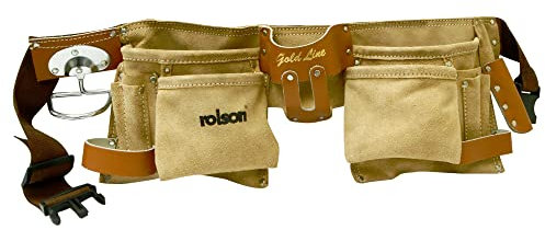 Rolson 68639 Professional Double Leather Tool Pouch