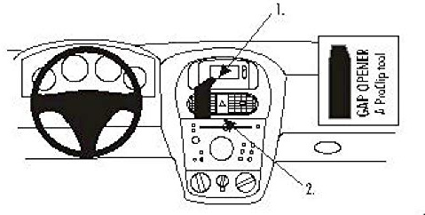 Brodit 852855 ProClip Halterung, schwarz