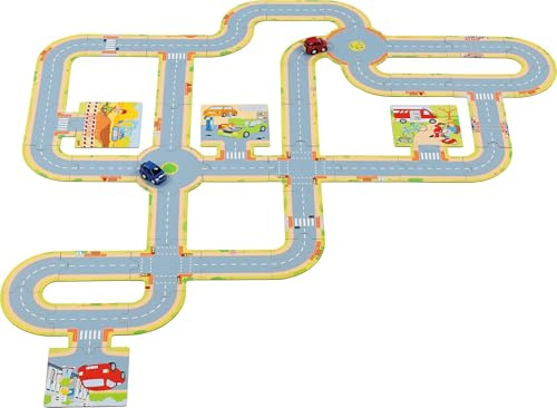Spielstraße med 2 Fahrzeugen