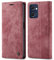 PaceBid Funda Compatible con OPPO Find X5 Lite 5G/OPPO Reno7 5G, Premium Vintage Leather Case, [Kickstand] [Magnetic Closure] Wallet Case Flip Cover para OPPO Find X5 Lite 5G/OPPO Reno7 5G Rojo