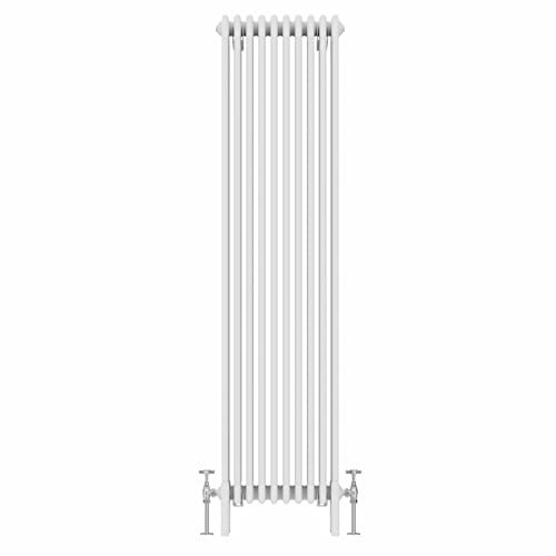 NRG Traditional 4 Column Vertical Radiator 1800x470mm Gloss White Central Heating Radiators