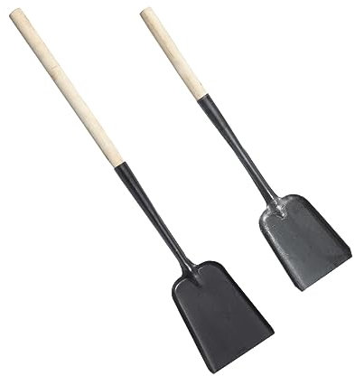 Veemoon Pala a Mano Per Cenere Domestica Manico Lungo, Pala Per Fornelli Da Cucina in Materiale Resistente, Set Da 2 Pezzi Per Pulizia Stufa e Braciere