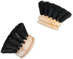 Chinchilla® Set de 4 têtes de Rechange en Bois pour Brosse à Vaisselle | Tête de Rechange en Bois de hêtre FSC 100% avec Garniture en CRIN de Cheval | Têtes de Brosse à Vaisselle universelles