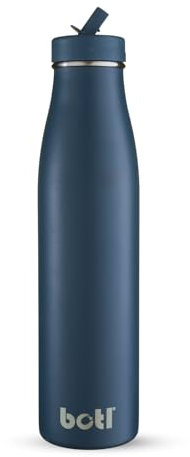 onegreenbottle New Evolution Collection Stainless Steel Water Bottle, Triple-Walled Isothermal Insulated, 800ml Leakproof Sports Cap for Hot and Cold Drinks Slate BOTL