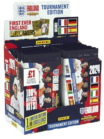 England Adrenalyn XL 2024 Official Tournament Edition Trading Cards - x50 Packs