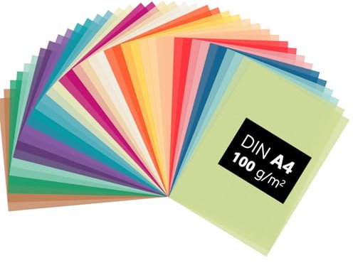 VOPIWOZ 40 Blatt Transparentpapier Bunt, Bastelpapier Transparent, Pergamentpapier Bunt, für Transparentpapier Zum Bedrucken, Zum Tracing Paper und Zum Pergamentpapier für Laternen